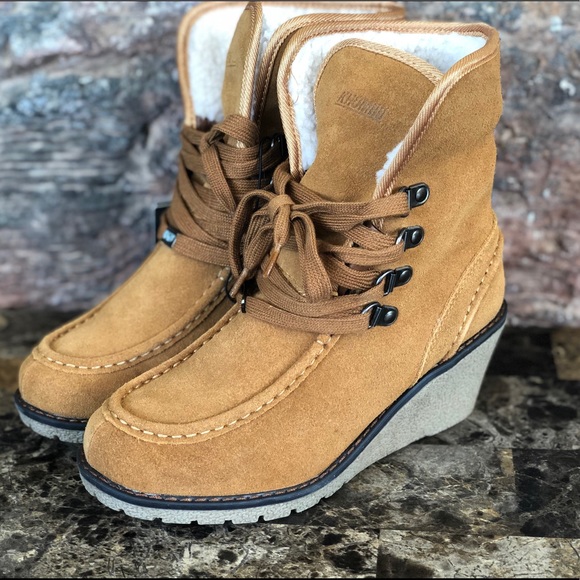 NEW Khombu Sasha Lace-Up Cold-Weather Moon Boots - Picture 4 of 11